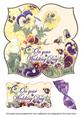 Pansies Wedding Day 8in Large Blooms Fancy Topper
