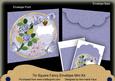 Blue Rose Butterfly Circle 7x7inch Easy Envelope Mini Kit