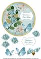 Dteal Rose New Home 7in Circle Decoupage Topper