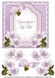 Lilac Magnolia My Wife Fancy 7in Decoupage Topper