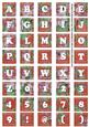 Dred Big Blooms Alphabet Tile Embellishment Sheet