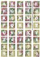 Cream Big Blooms Alphabet Tile Embellishment Sheet