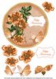 Borange Wild Rose Anniversary 7in Circle Decoupage Topper