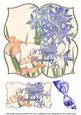 Blue Flowers Day to Remember 8in Large Blooms Fancy Topper