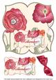 Red Poppy Day to Remember 8in Large Blooms Fancy Topper