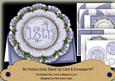 Blue Dotty 18th Birthday 3D Doily Card & Envelope Kit