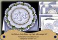 Blue Dotty 21st Birthday 3D Doily Card & Envelope Kit