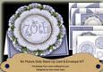 Blue Dotty 70th Birthday 3D Doily Card & Envelope Kit
