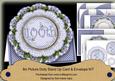 Blue Dotty 100 Birthday 3D Doily Card & Envelope Kit