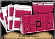 Pink Black Dotty 17th Birthday 3D File Purse Mini Kit