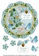 Teal Fmk Especially for You 8in Doily Decoupage Topper
