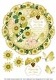 Lemon Daisy Especially for You 8in Doily Decoupage Topper