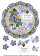 Blue Fmk Especially for You 8in Doily Decoupage Topper
