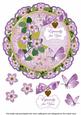 Lilac Fmk Especially for You 8in Doily Decoupage Topper