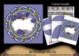Blue Christmas Poinsettia Doily 8in Envelope Mini Kit