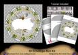 Silver Christmas Poinsettia Doily 8in Envelope Mini Kit