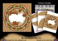 Tea Christmas Poinsettia Doily 8in Envelope Mini Kit