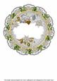 Silver Christmas Poinsettia 8in Doily Card Insert Panel