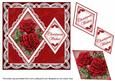 Christmas Roses Christmas Wishes 7in Double Diamond Topper
