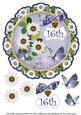 Classic Daisy 16th 8in Doily Decoupage Topper