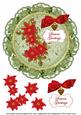 Olive R Poin Seasons Greetings 8in Doily Decoupage Topper