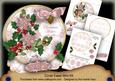 D Pink Poinsettia Christmas Wishes Circle Easel Card m Kit