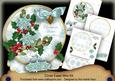 D Teal Poinsettia Christmas Wishes Circle Easel Card m Kit