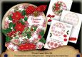 Red Poinsettia Christmas Wishes Circle Easel Card m Kit