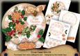 Borange Poinsettia Happy Christmas Circle Easel Card m Kit