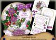 Purple Poinsettia Happy Christmas Circle Easel Card m Kit