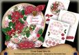 Hpink Poinsettia Seasons Greetings Circle Easel Card m Kit