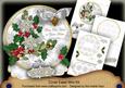 Silver Poinsettia Ours to Yours Circle Easel Card m Kit