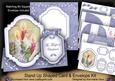 Blue Candle Trio Magic Fancy Stand Up Card Kit