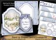 Blue Snowscene Magic Fancy Stand Up Card Kit