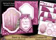 Cerise Candle Trio Magic Fancy Stand Up Card Kit