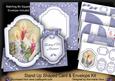 Blue Candle Trio Thinking of You Fancy Stand Up Card Kit