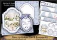Blue Snowscene Thinking of You Fancy Stand Up Card Kit