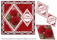 Christmas Roses Happy Christmas 7in Double Diamond Topper