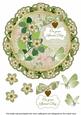 Olive Fmk Special Day 8in Doily Decoupage Topper