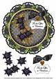 Black Poinsettia the Office 8in Doily Decoupage Topper