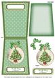 Xmas Tree the Family 5.5inch Bauble Decoupage Card