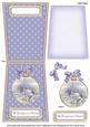 Blue Church Grandparents 5.5inch Bauble Decoupage Card