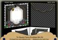 Black Poinsettia Christmas 7x7inch Easy Envelope Mini Kit