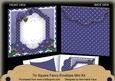 Darkblue Poinsettia Christmas 7x7inch Easy Envelope Mini Kit