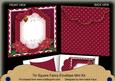 Hot Pink Poinsettia Christmas 7x7inch Easy Envelope Mini Kit
