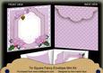 Lilac Poinsettia Christmas 7x7inch Easy Envelope Mini Kit