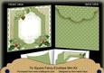 Olive Poinsettia Christmas 7x7inch Easy Envelope Mini Kit