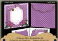 Purple Poinsettia Christmas 7x7inch Easy Envelope Mini Kit