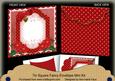 Red Poinsettia Christmas 7x7inch Easy Envelope Mini Kit