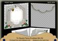 Silver Poinsettia Christmas 7x7inch Easy Envelope Mini Kit